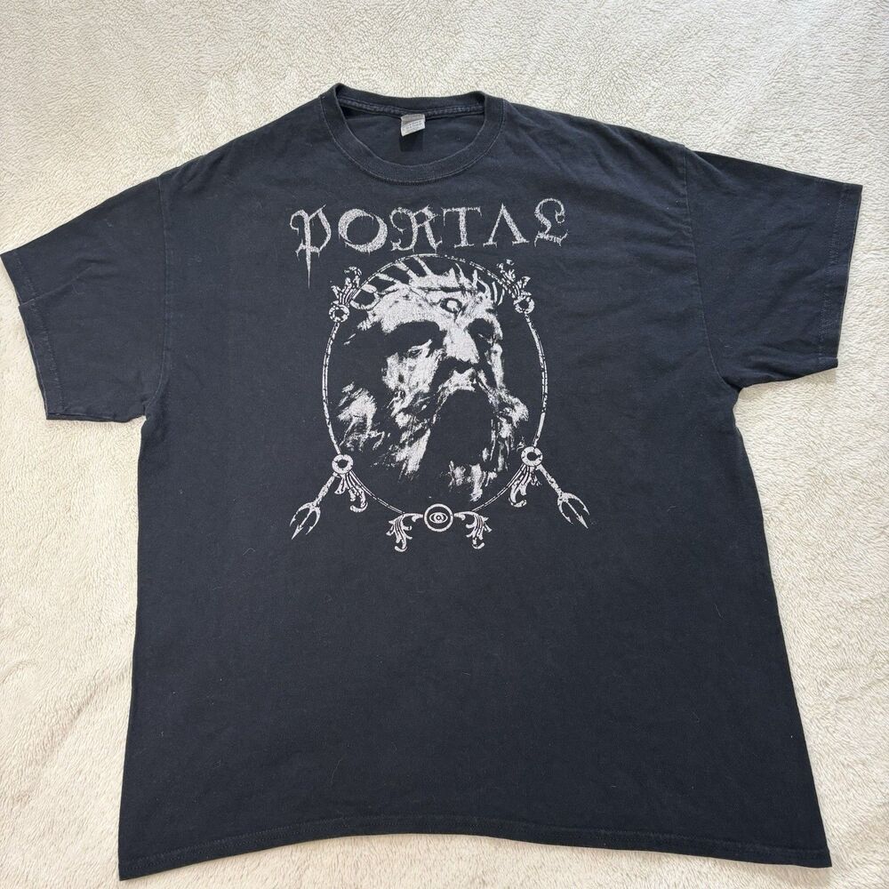 Vintage PORTAL 'Weptune' T-Shirt Size X-LARGE Golden Tag Grunge Skater Cotton